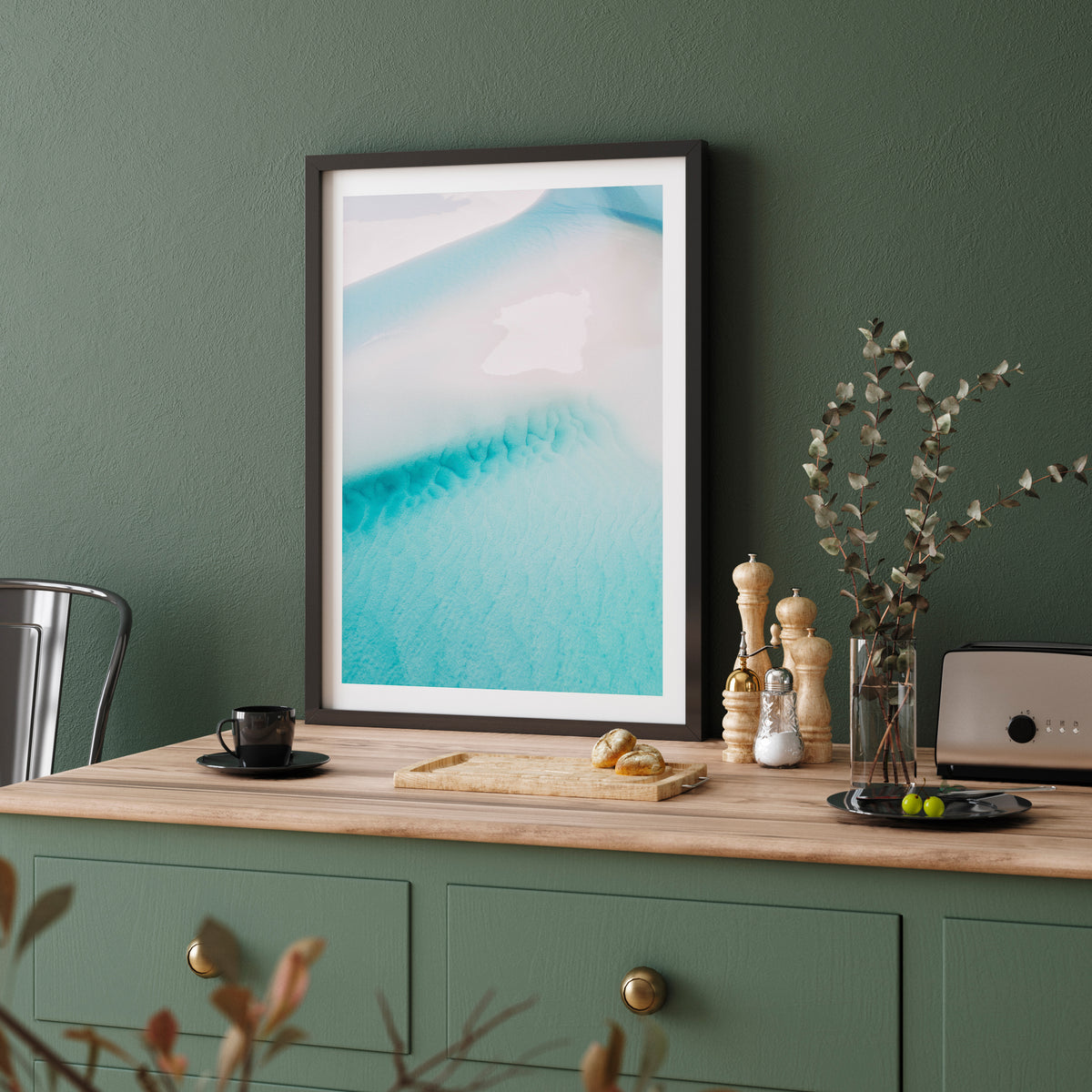 Hill Inllet Hill Inlet, Whitsunday Island – Shallow Water Patterns Wall Art ...