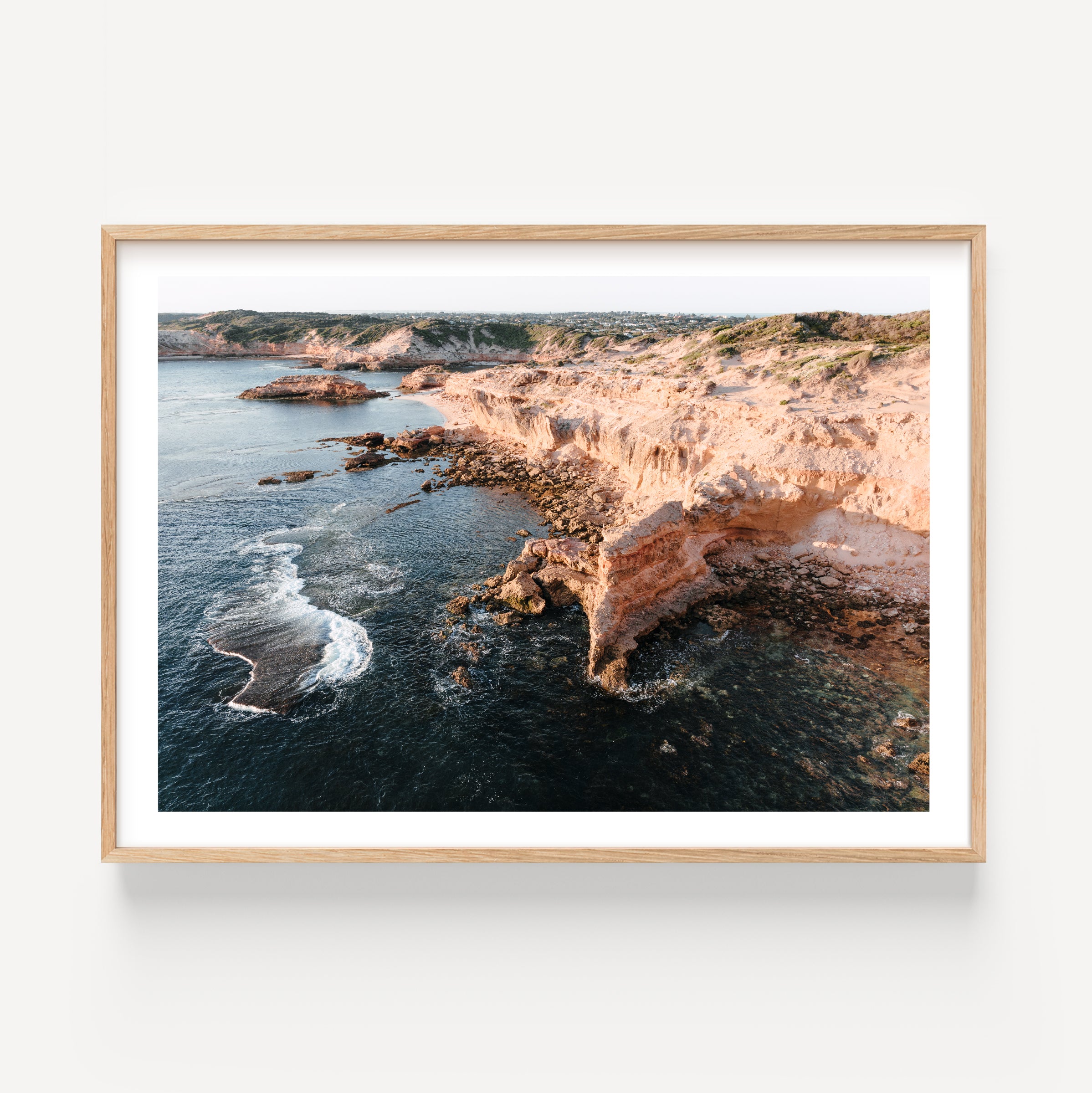 Bay of Islands, Mornington Peninsula – Coastal Cliffs Aerial Print ...