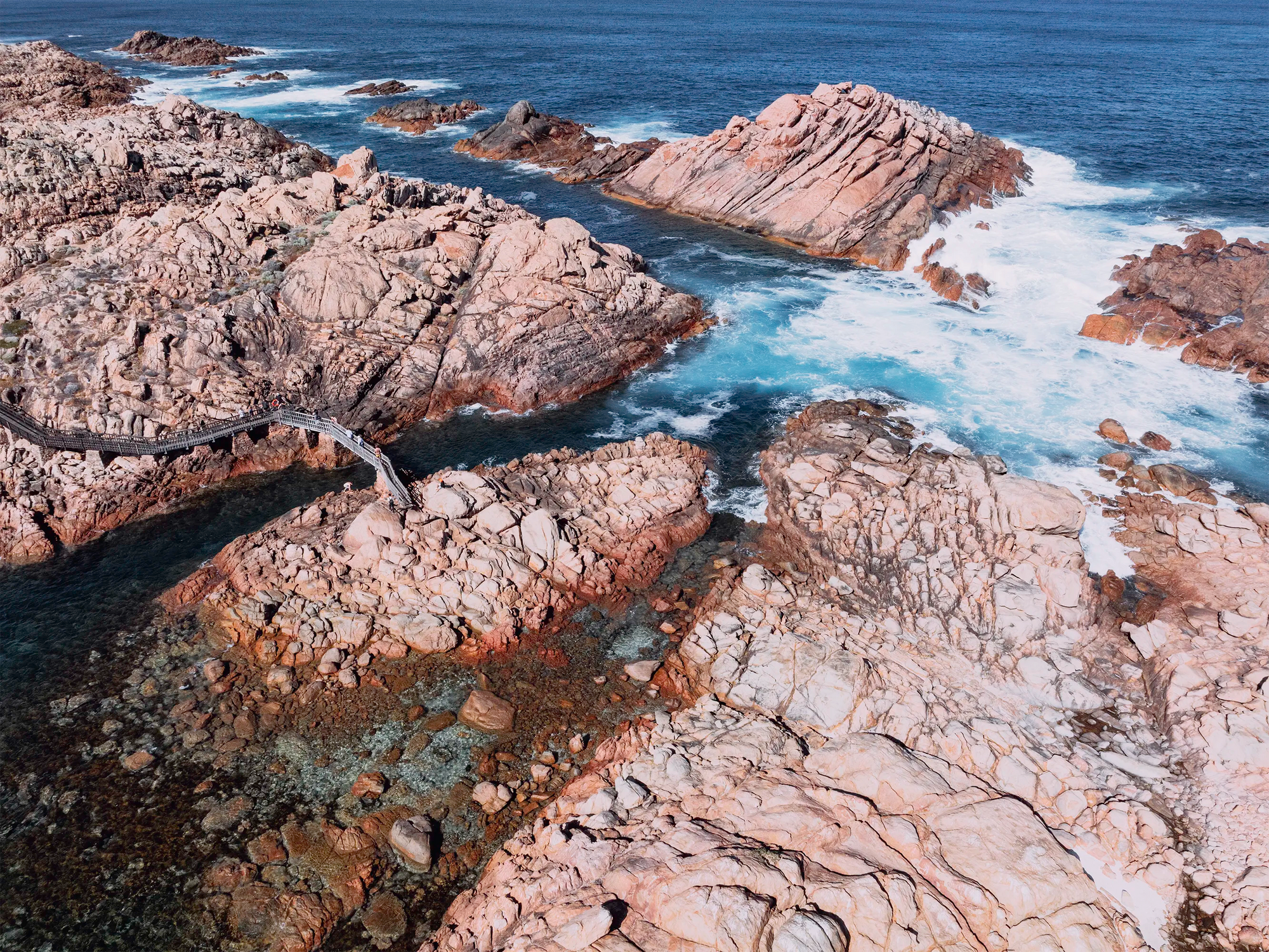 Rugged coastline and ocean tones at Canal Rocks, Yallingup captured as fine art wall print.