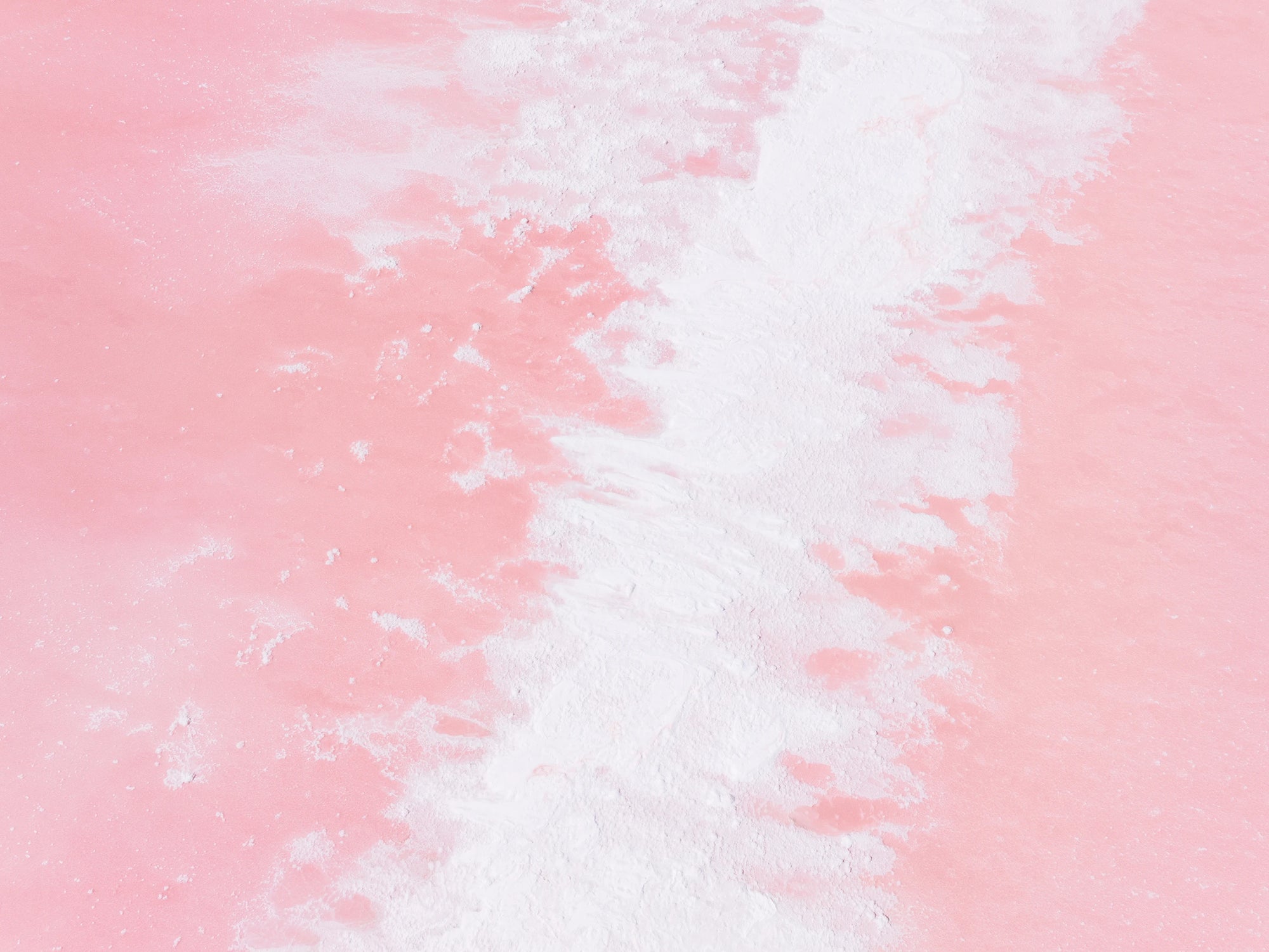Hutt Lagoon, Western Australia aerial scene with bubblegum pink lake textures and natural tones captured as wall art.