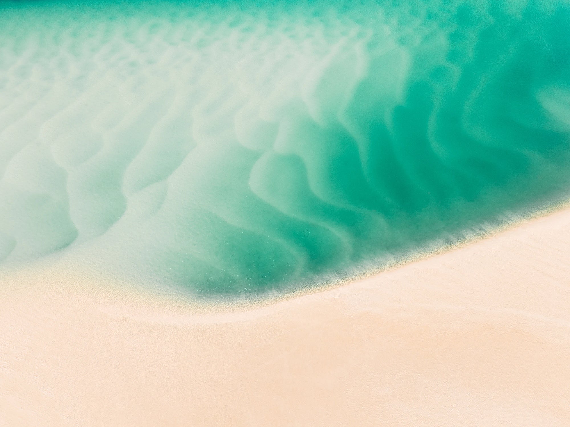 Tallebudgera Creek, Burleigh Heads abstract aerial scene with natural textures and soft coastal tones for modern wall art.