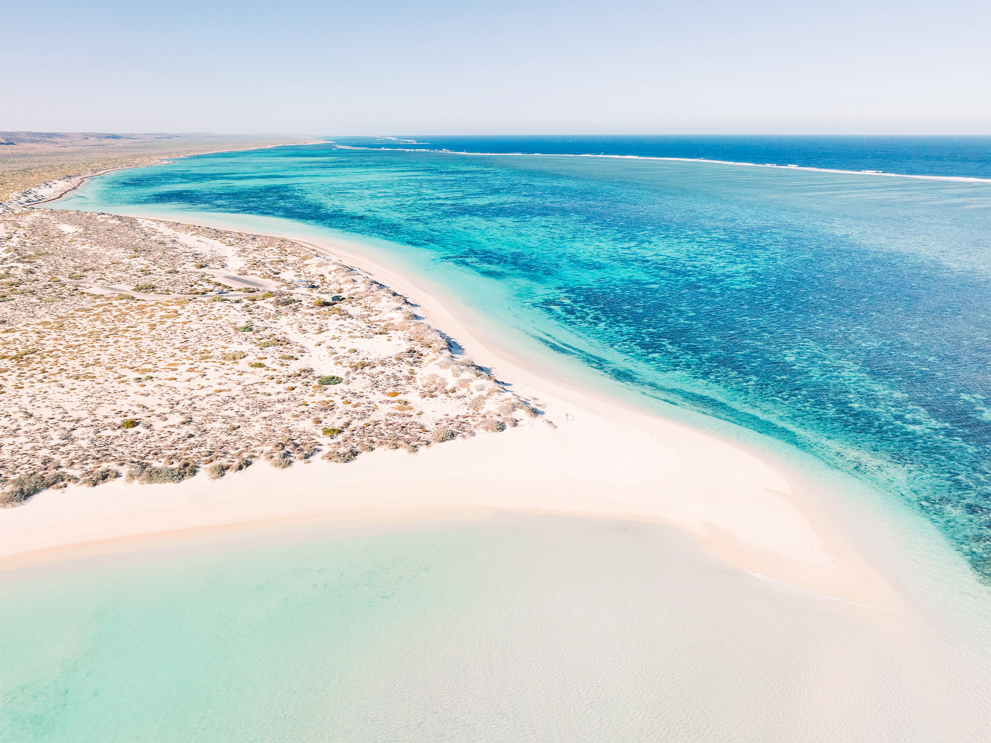 Aerial fine art print of Turquoise Bay and Ningaloo Reef, Exmouth – captured in Western Australia by fourbyfiver.