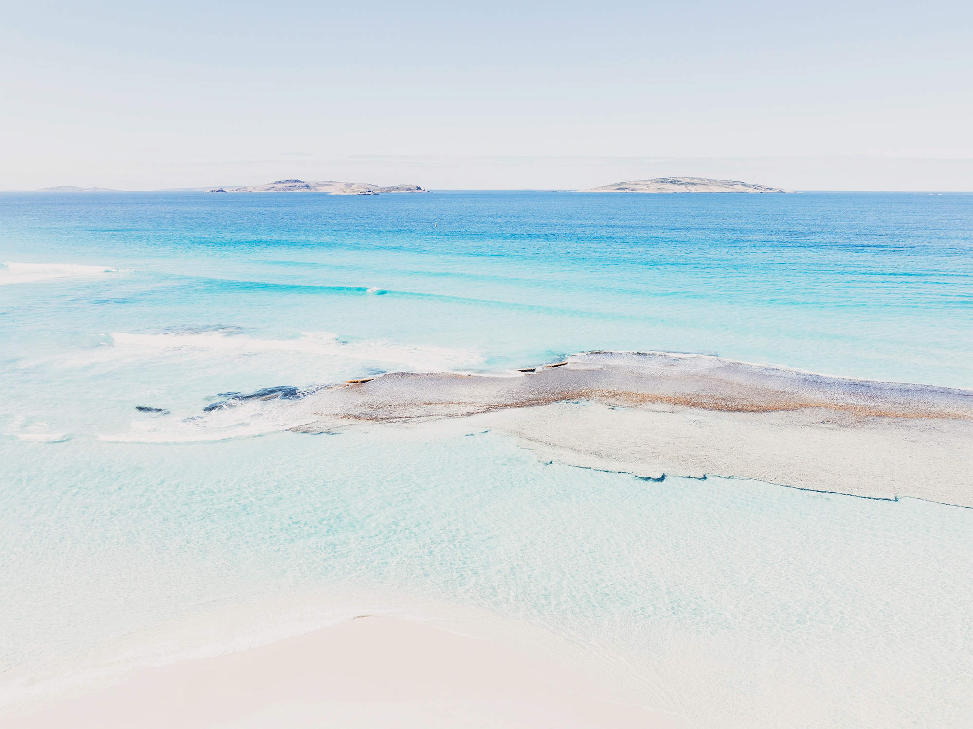 West Beach, Esperance — bright summer ocean blue hues captured as fine art wall print.